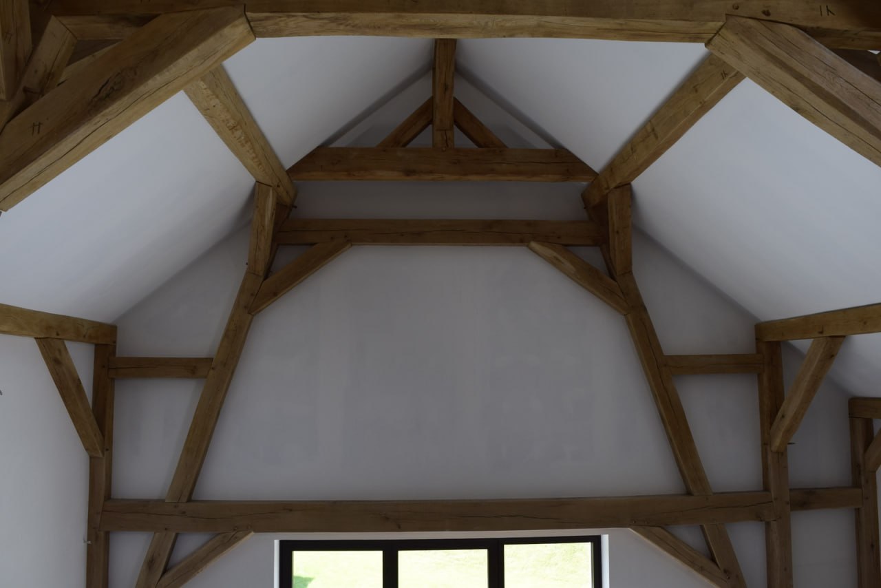 Cloisons — rénovation grange en ossature bois